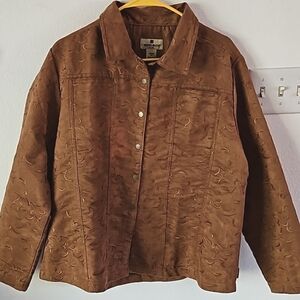 Vintage Woolrich Snap Closure Jacket XL Brown Excellent condition Pre-owned